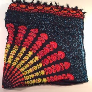 Beautiful colorful rectangular scarf!